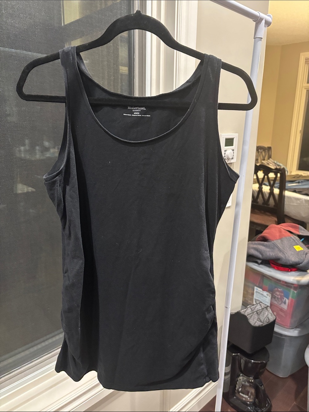 Motherhood Maternity Black Scoop Neck Tank
